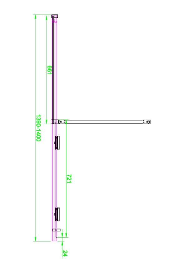 Momentum Sliding Wetroom 1400 - Image 2